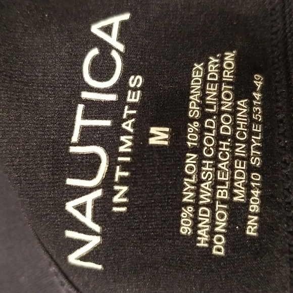 💕NAUTICA💕 Logo Bralettes (2 Pack) ~ Navy Blue   & Gray Medium M NWT - Picture 6 of 9